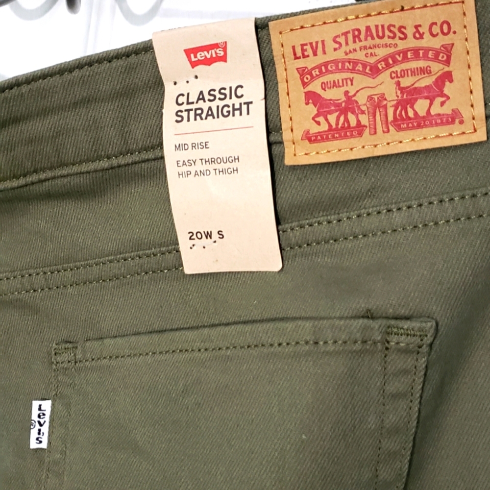 Levi's Classic Mid Rise Straight Pants (20W)